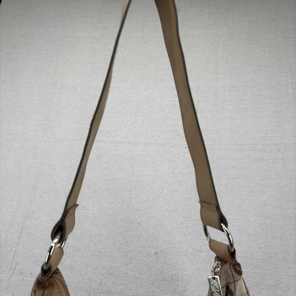 Vintage Y2K Fubu the Collection Canvas Logo Hobo Baguette Bag